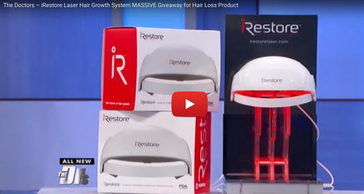 Thumbnail of youtube video where iRESTORE Gives Away 150 Laser Hair Growth Devices On The Doctor.