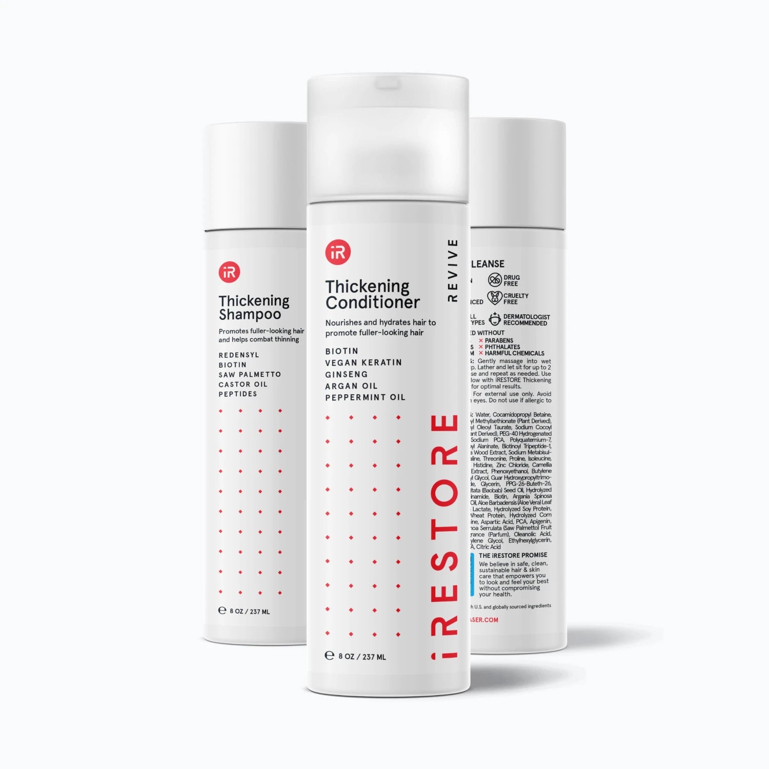 Three pack of Thickening Shampoo and Thickening Conditioner.