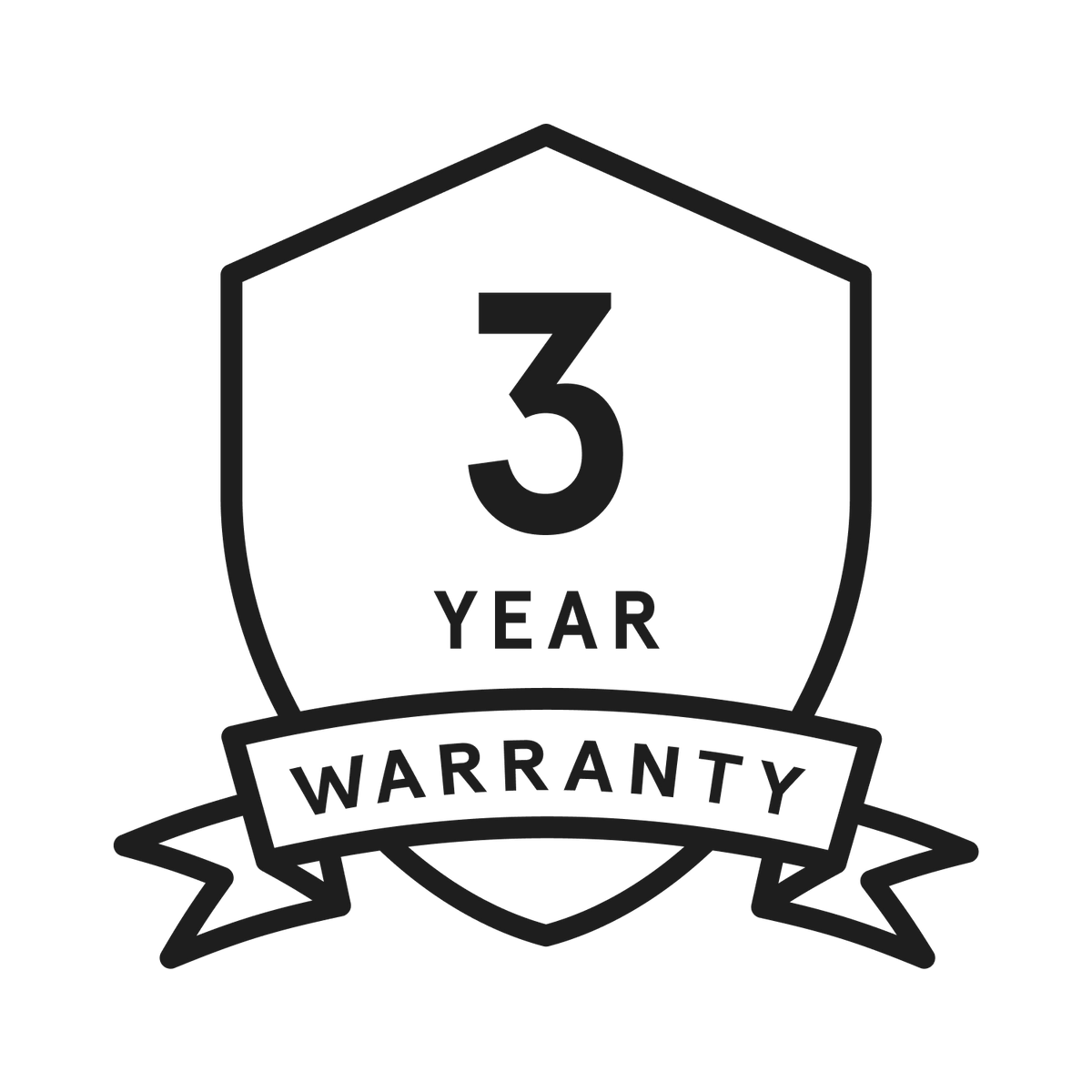 3 year warranty symbol