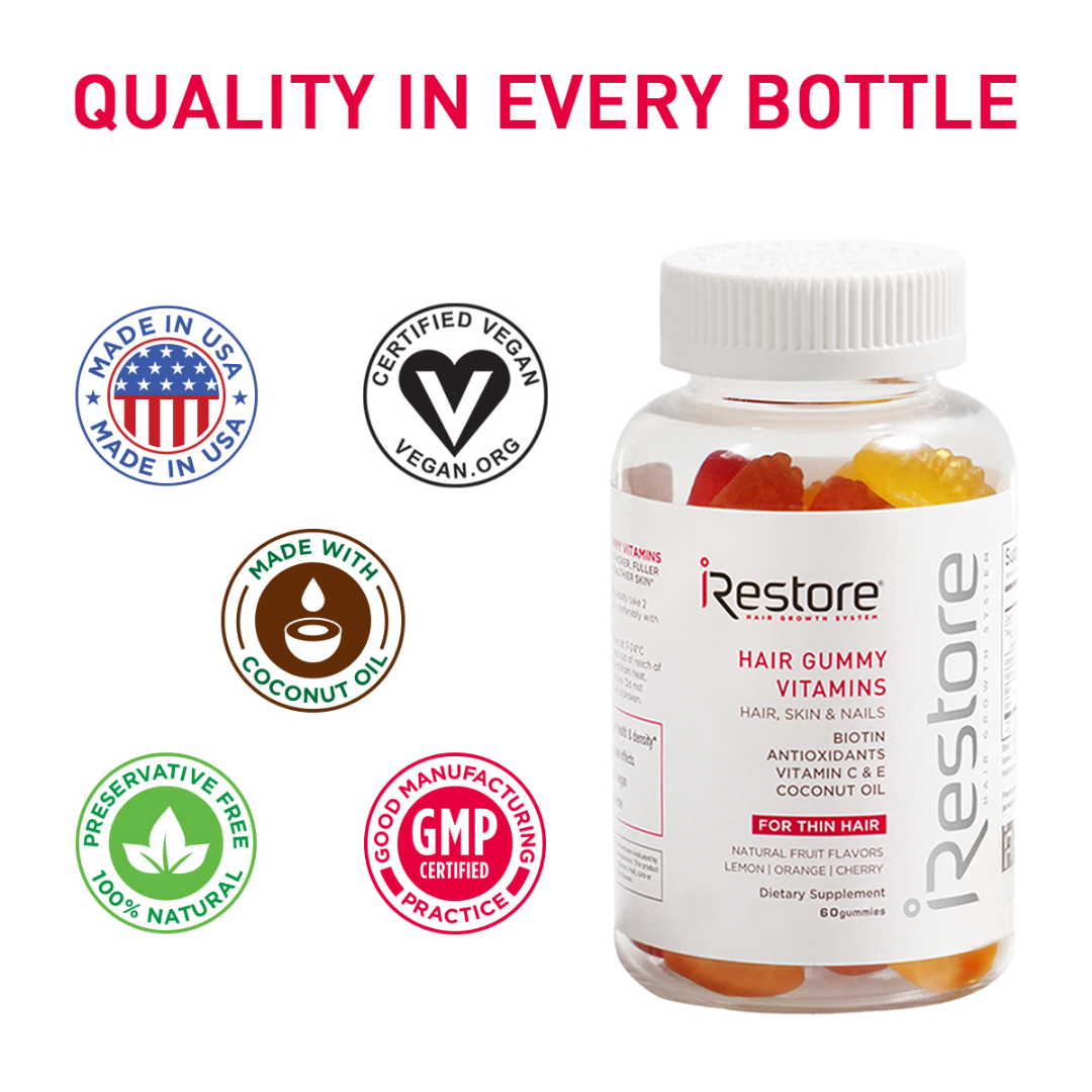 iRestore Hair Gummy Vitamins - Quality in Every Bottle